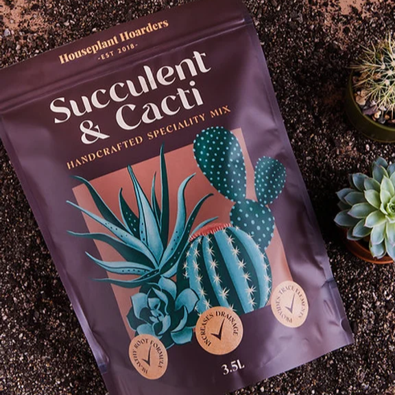Houseplant Hoarders Specialty Succulent & Cacti Mix 3.5Ltr - Gro Urban Oasis