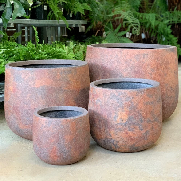 Odyssey Drum Planter Light Terracotta 240mm - Gro Urban Oasis