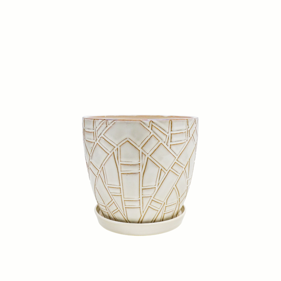 Peyton Pot | White | 200mm - Gro Urban Oasis