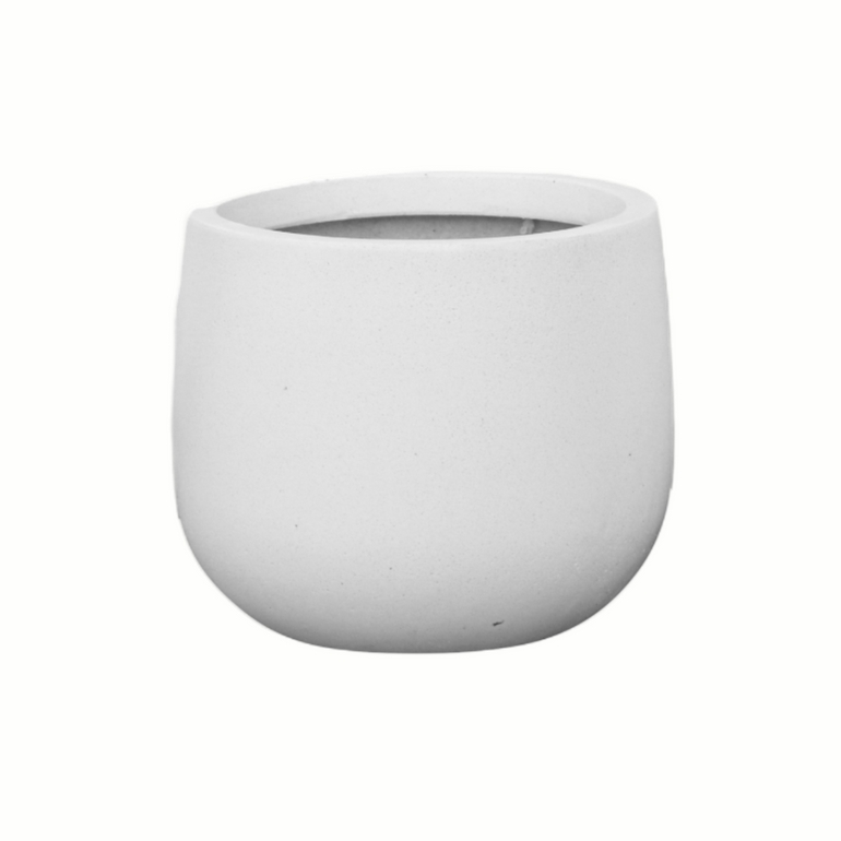 Odyssey Drum Planter White 550mm - Gro Urban Oasis