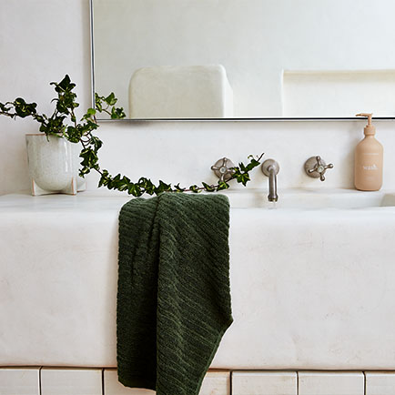 Urban Oasis Etel Tea Towels Granite/Oyster Set Of 3 – Gro Urban Oasis