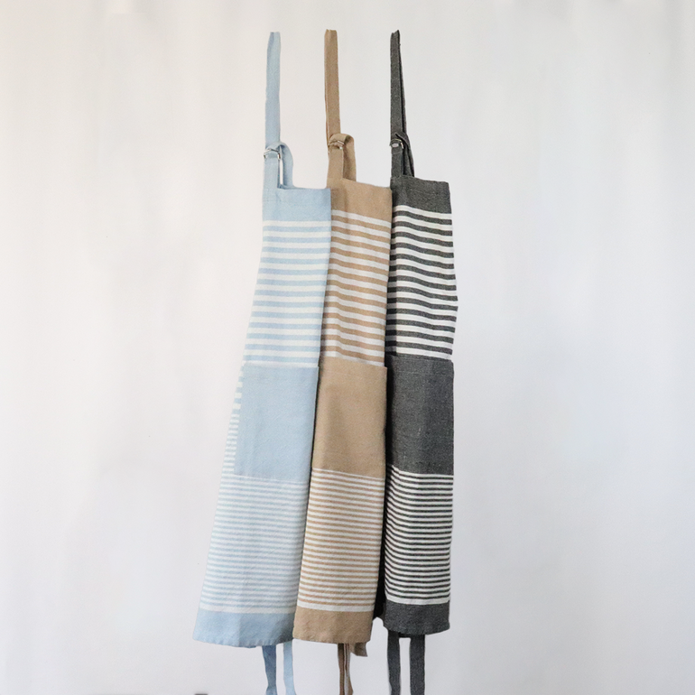 Urban Oasis Maisy Striped Apron Granite - Gro Urban Oasis