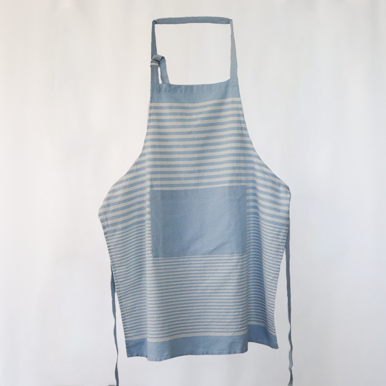 Urban Oasis Maisy Striped Apron Sky - Gro Urban Oasis