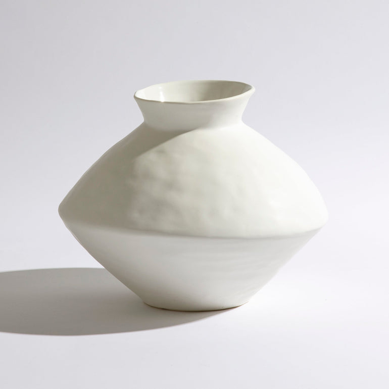 Ben David Mediterranean Squat Vase - Natural