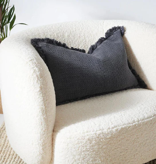 Eadie Lifestyle Chelsea Lumbar Cushion Slate - Gro Urban Oasis