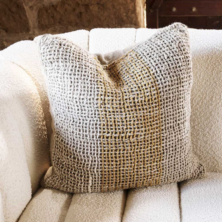 Eadie Lifestyle Granita Linen Square Cushion - Gro Urban Oasis