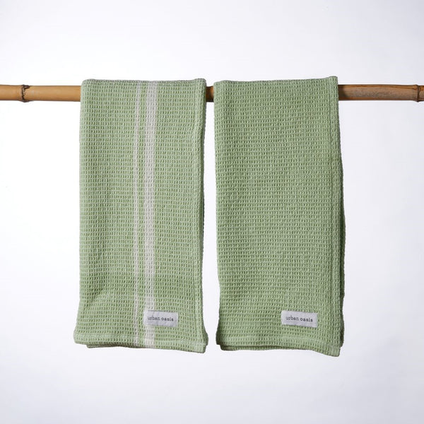 Urban Oasis Addy Set of 2 Tea Towels Matcha - Gro Urban Oasis