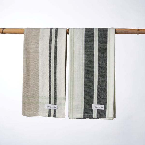 Urban Oasis Dali Set of 2 Tea Towels Woodland Gray - Gro Urban Oasis