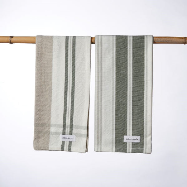 Urban Oasis Dali Set of 2 Tea Towels Thyme - Gro Urban Oasis
