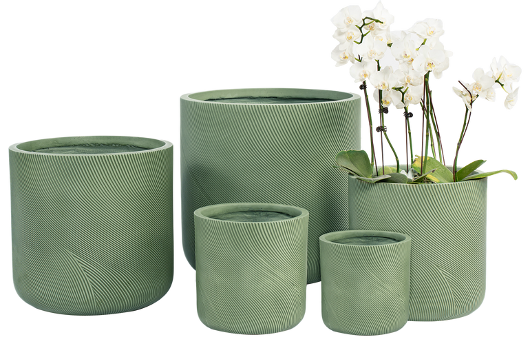 Helix Cylinder Pot Green 240 mm