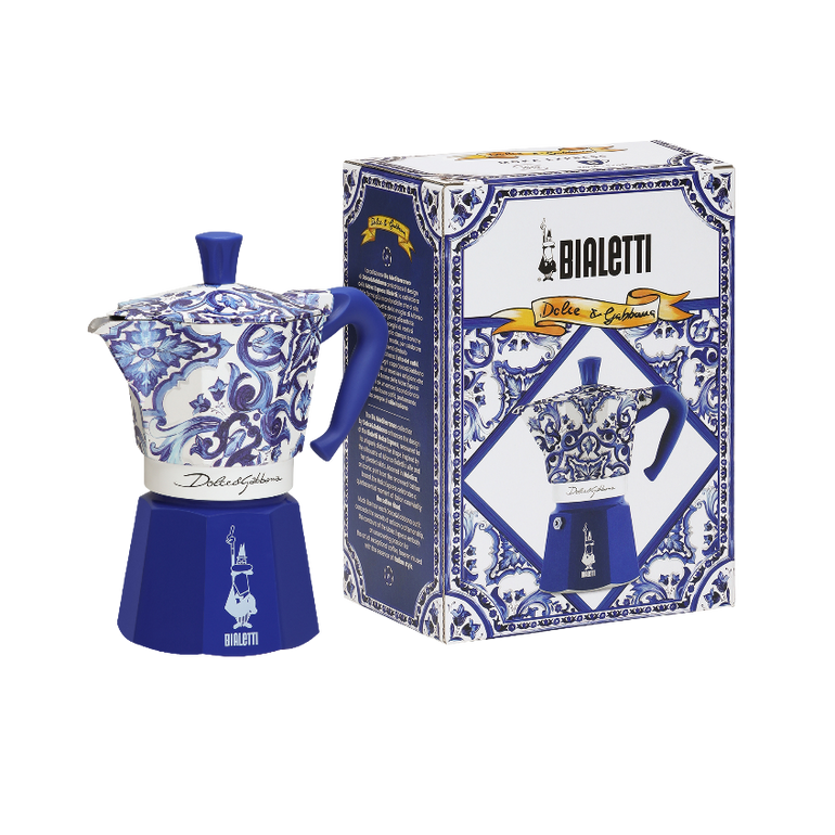 Bialetti Moka D&G Express 6 Cup Mediterranean Blue