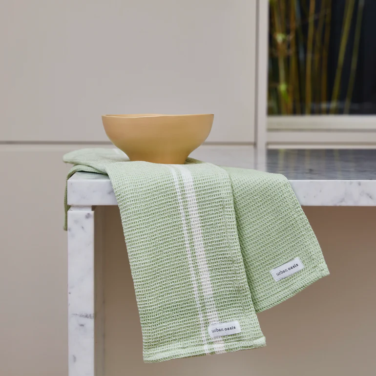 Urban Oasis Addy Set of 2 Tea Towels Matcha
