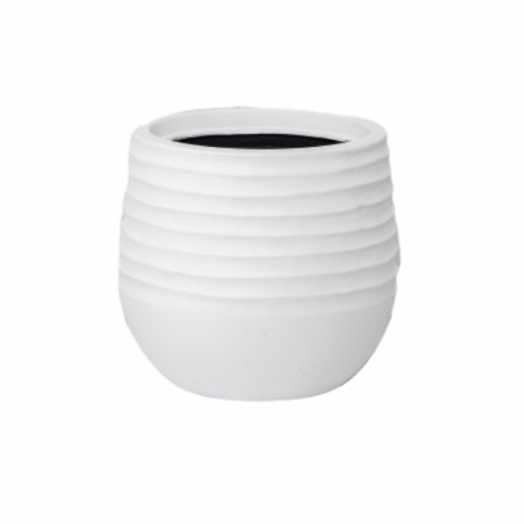 Ryker Stonelite Planter White 370mm - Gro Urban Oasis