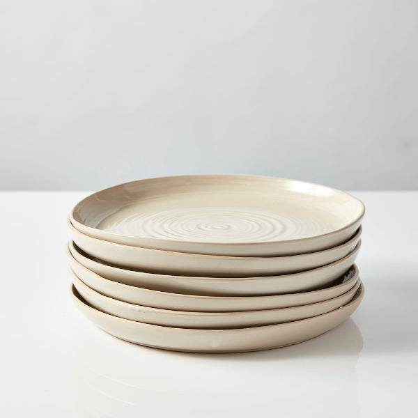 Neale Whitaker Everyday Dinner Plate Stack of 6 Sand