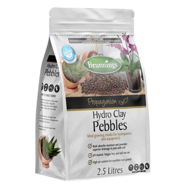Brunnings Hydro Clay Pebbles 2.5Ltr - Gro Urban Oasis