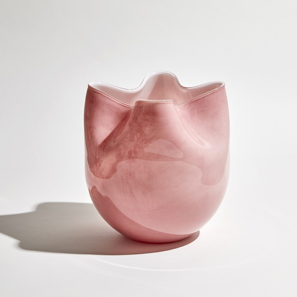 Ben David Cino Frilled Vase Pink