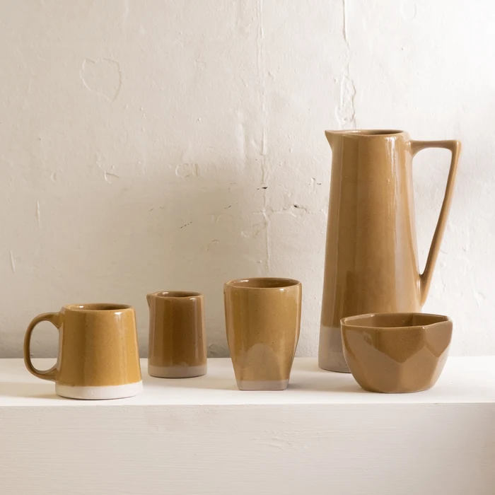 Inartisan Andres Angled Dipped Mug - Mustard
