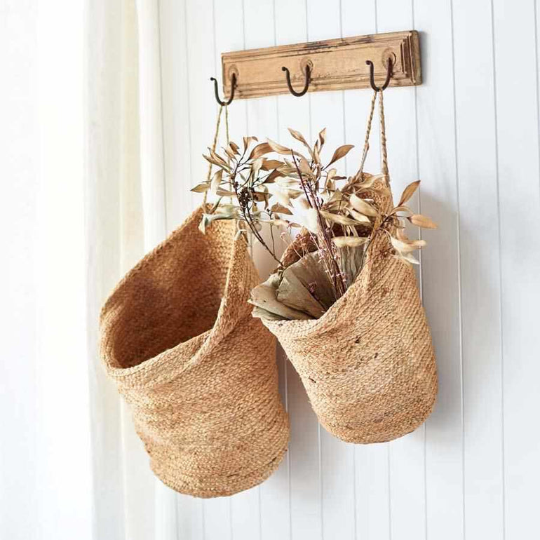 Eadie Lifestyle Artisan Hanging Sack Natural Jute Large - Gro Urban Oasis