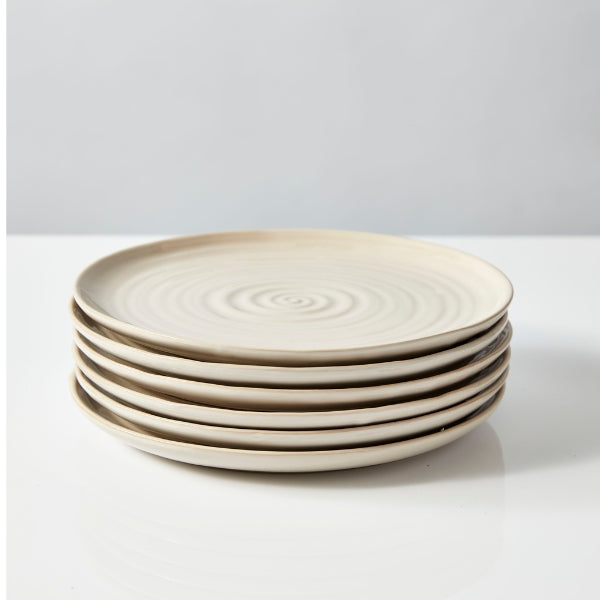 Neale Whitaker Everyday Side Plate Stack of 6 Sand - Gro Urban Oasis