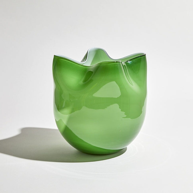 Ben David Cino Frilled Vase Emerald