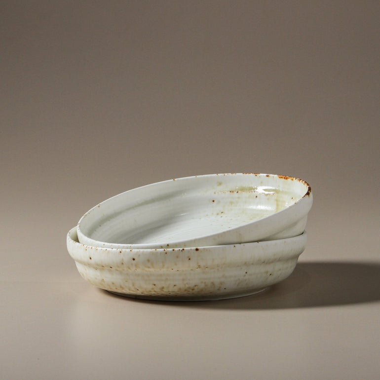 Indigo Love Suiki  Deep Side Plate White - Gro Urban Oasis