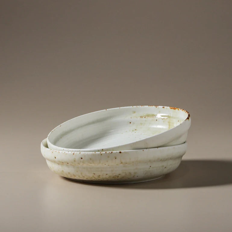 Indigo Love Suiki Deep Side Plate White