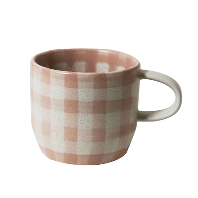 Robert Gordon Soft Terracotta Check Cats PJ Mug - Gro Urban Oasis
