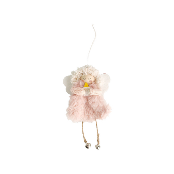 Tomte Eskimo Angel Hanging Ornament Pink - Gro Urban Oasis