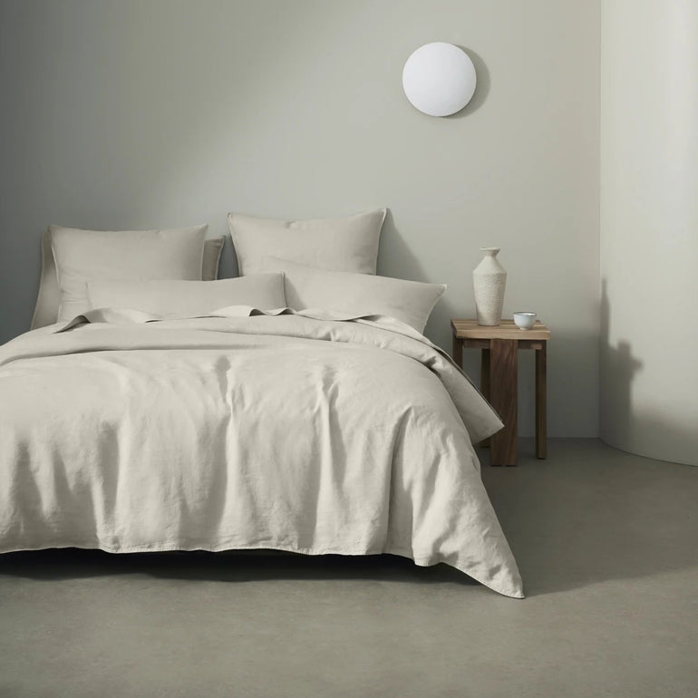 Ravello Linen Pillowcase Pair Bone - Gro Urban Oasis
