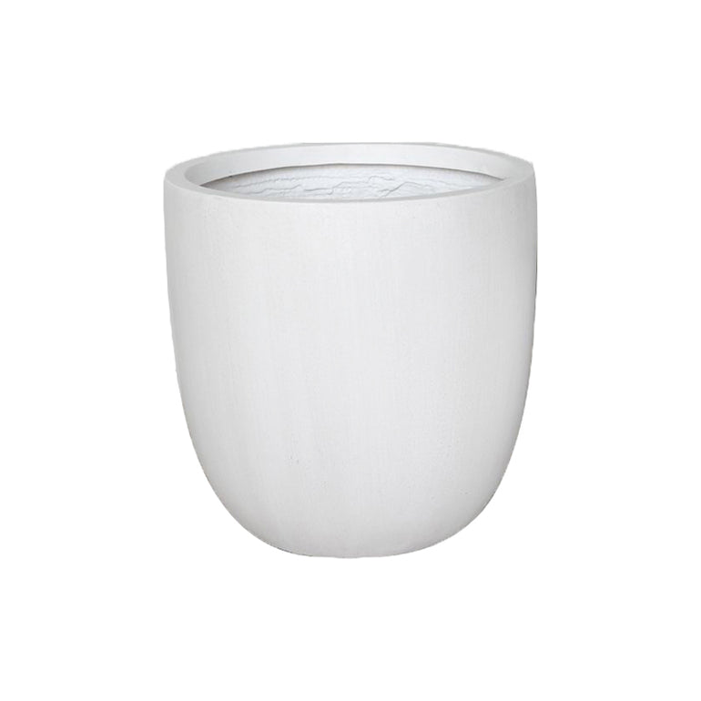 Asher Egg Pot White Terrazzo 420 mm