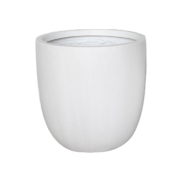 Asher Egg Pot White Terrazzo 520 mm