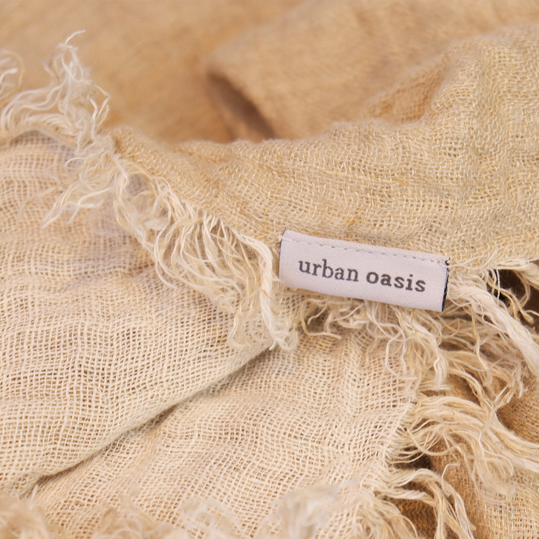 Urban Oasis Melua Throw Blanket Oyster - Gro Urban Oasis