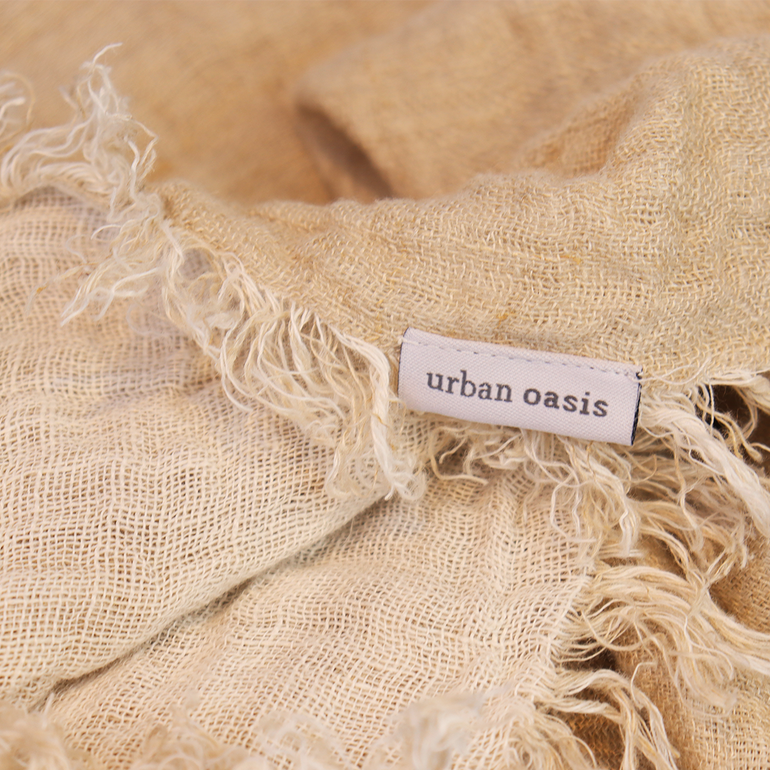 Urban Oasis Melua Throw Blanket Oyster - Gro Urban Oasis