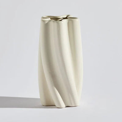 Ben David Swirl Vase Small White - Gro Urban Oasis