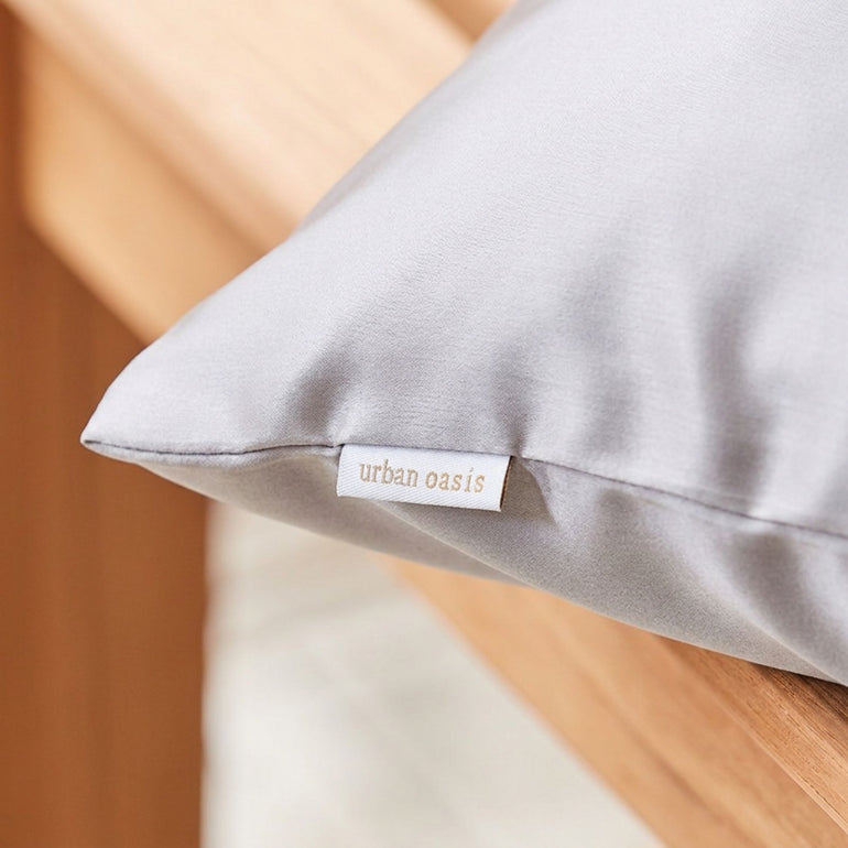 Urban Oasis Silk Pillowcase - Chalk
