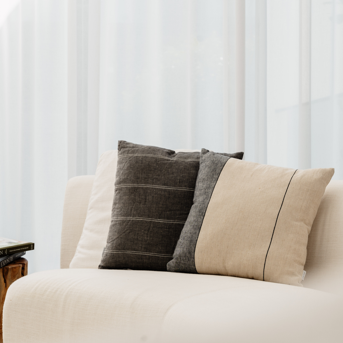 Urban Oasis Ayla Square Cushion Woodland Gray