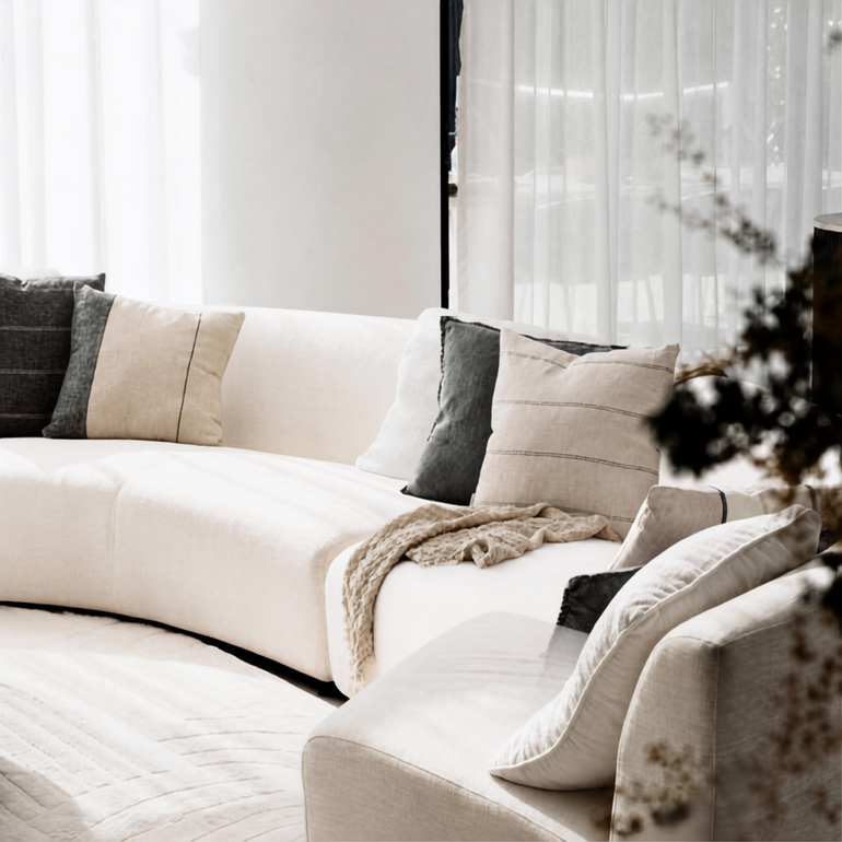 Urban Oasis Ayla Square Cushion - Stone