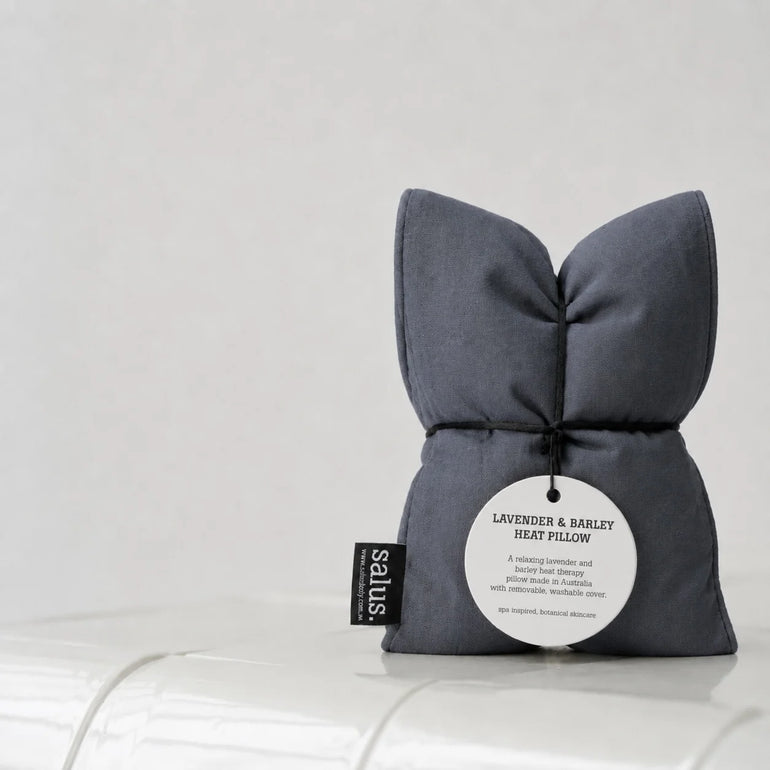 Salus Lavender & Barley Heat Pillow & Cover - Charcoal