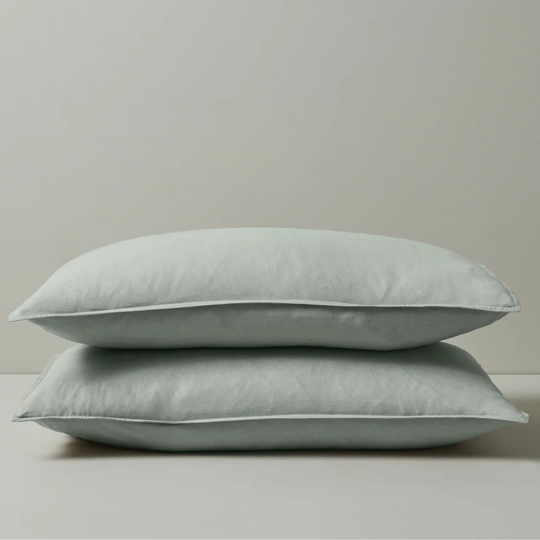 Ravello Linen Pillowcase Pair Sage - Gro Urban Oasis