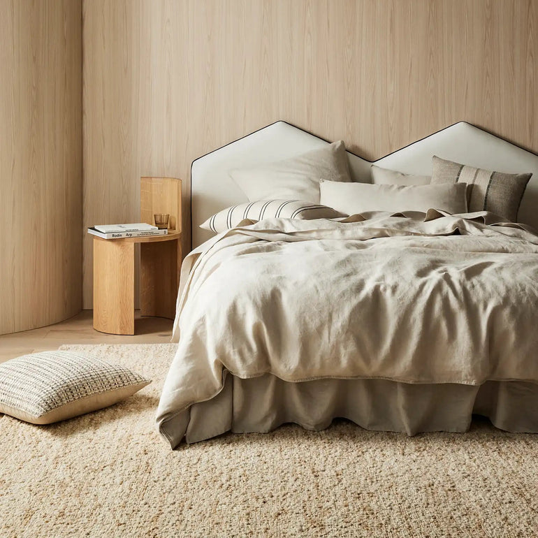 Ravello Linen Pillowcase Pair Bone - Gro Urban Oasis