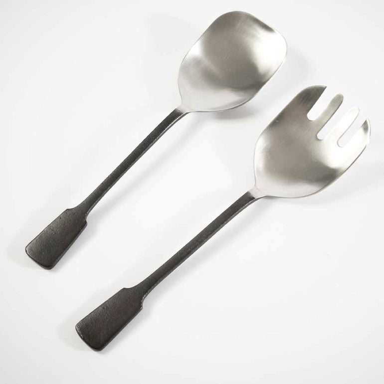 Salad Servers Matte Black - Gro Urban Oasis