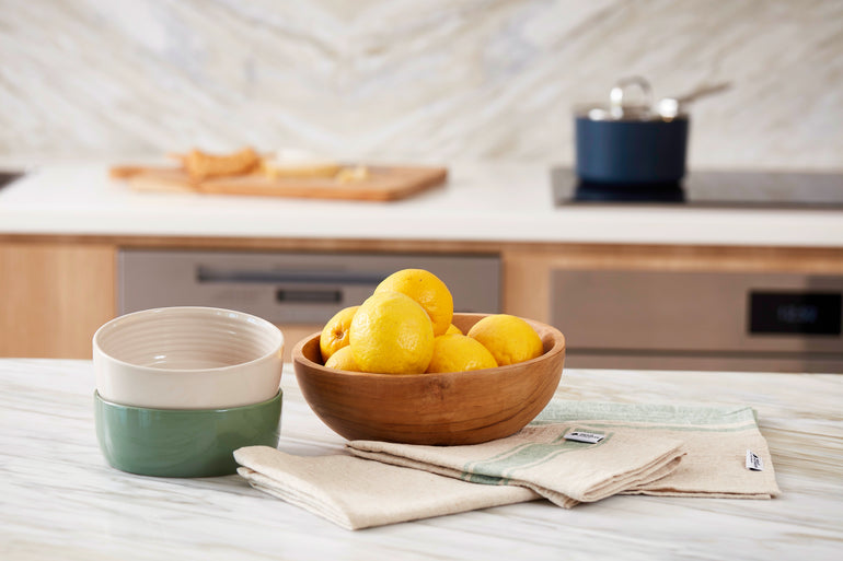 Neale Whitaker Tallow Teak Bowl