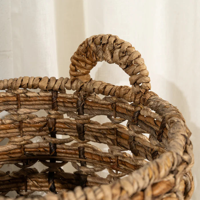 Edie Textural Woven Basket Medium - Gro Urban Oasis