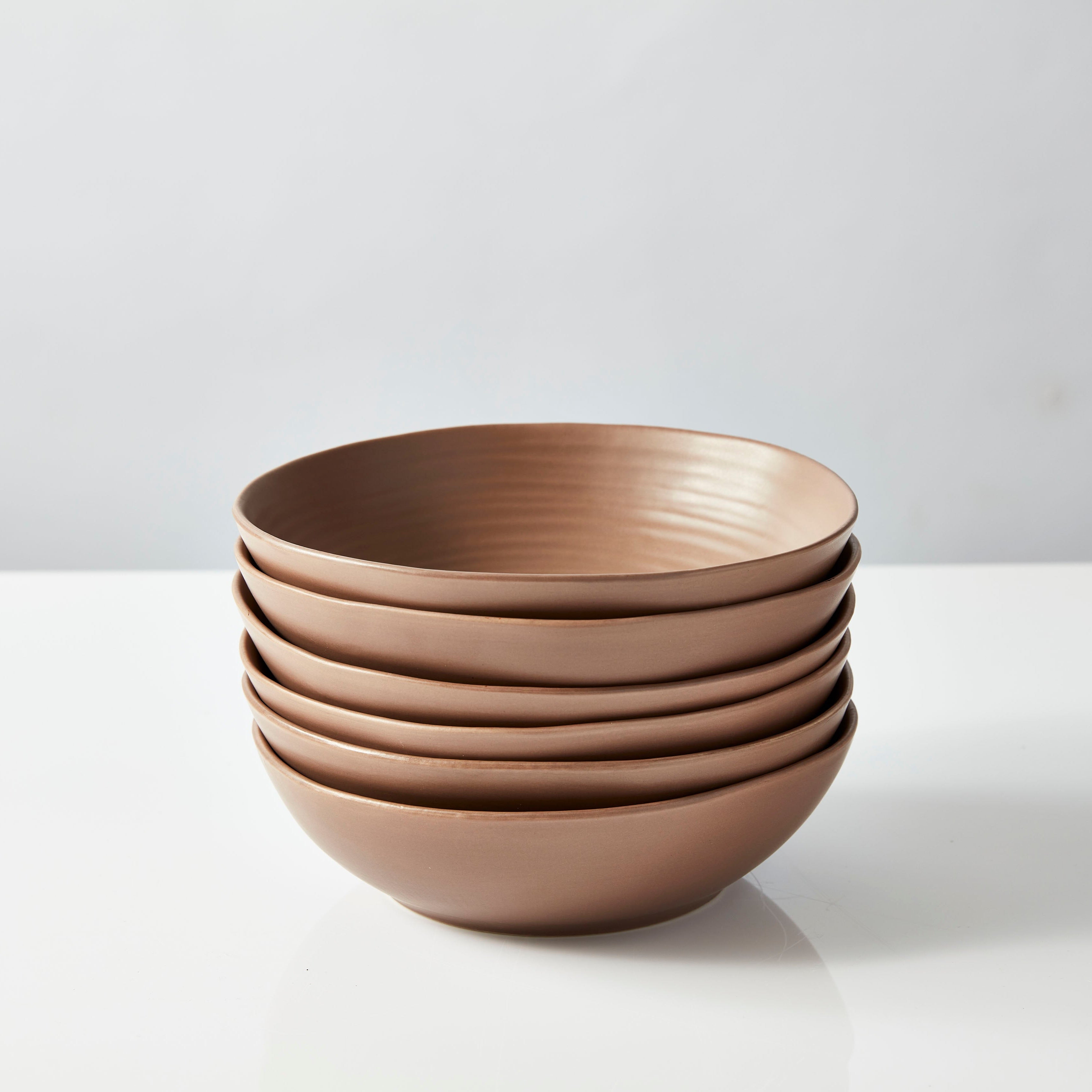 Neale Whitaker Everyday Pasta Bowl Stack of 6 Mocha - Gro Urban Oasis