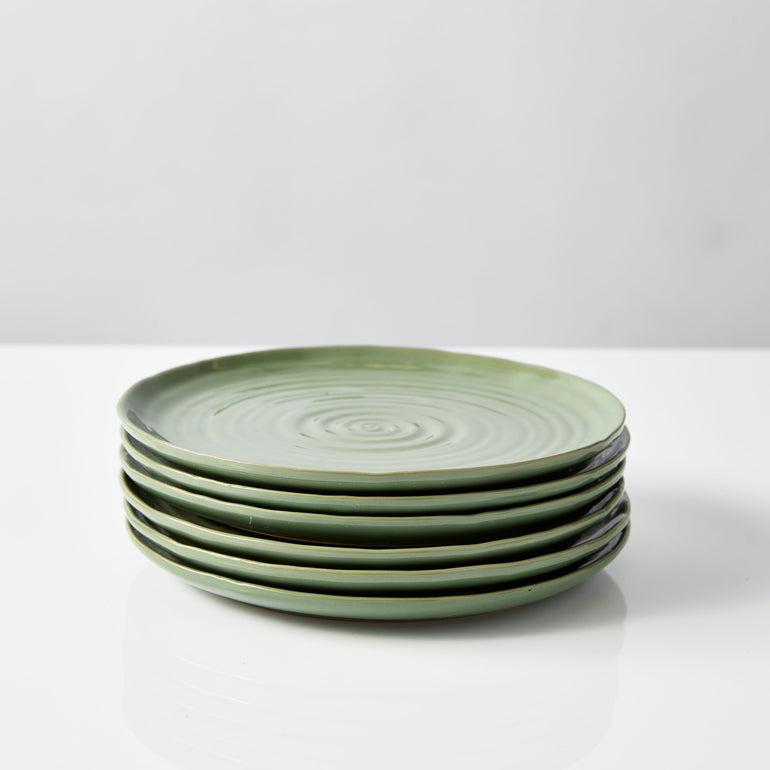 Neale Whitaker Everyday Side Plate Stack of 6 Fern - Gro Urban Oasis