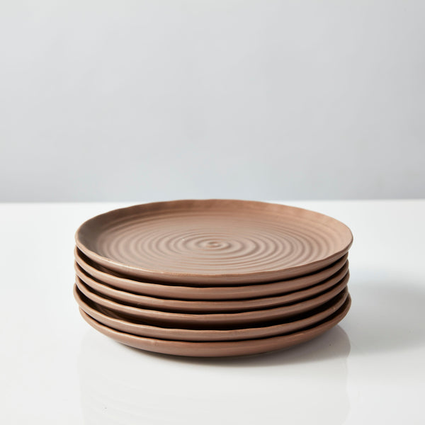 Neale Whitaker Everyday Side Plate Stack of 6 Mocha - Gro Urban Oasis