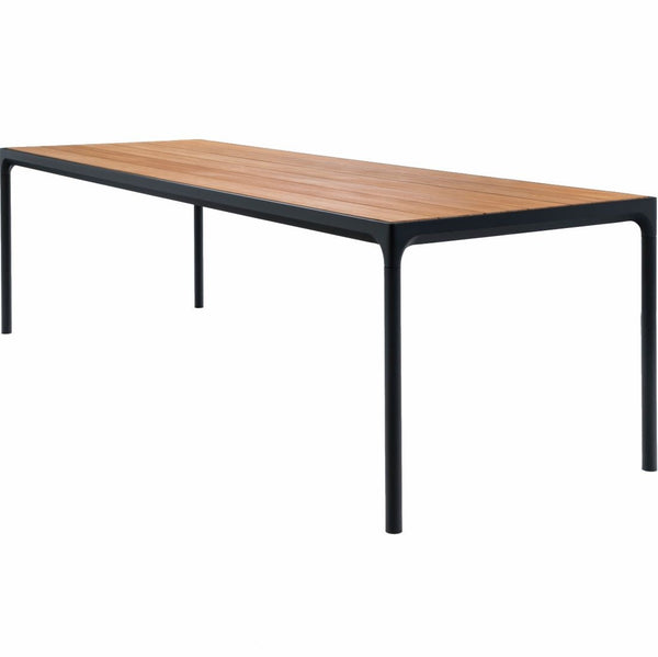 Four Table Bamboo and Black 210cm - Gro Urban Oasis