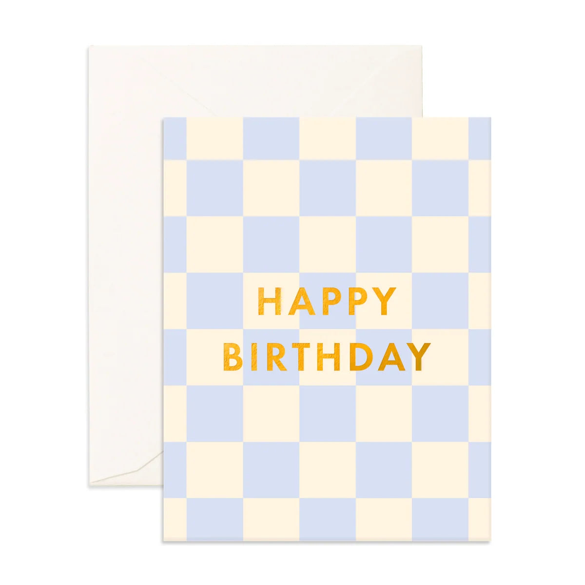 Fox & Fallow Birthday Powder Check Greeting Card