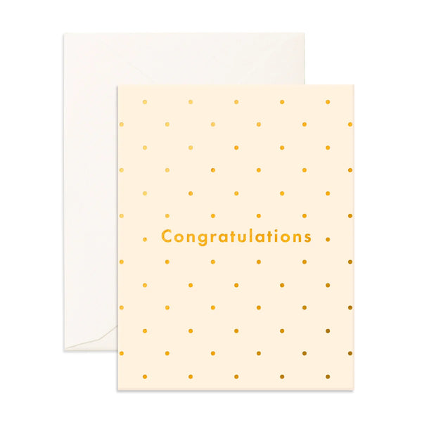 Fox & Fallow Congratulations Dots Greeting Card - Gro Urban Oasis