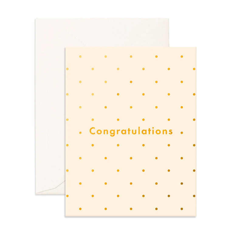 Fox & Fallow Congratulations Dots Greeting Card - Gro Urban Oasis